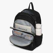 Hynes Eagle Quilted Square Backpack – Lightweight Water-Resistant Laptop Travel Bag – Fits 17” Device