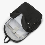 Hynes Eagle Quilted Square Backpack – Lightweight Water-Resistant Laptop Travel Bag – Fits 17” Device