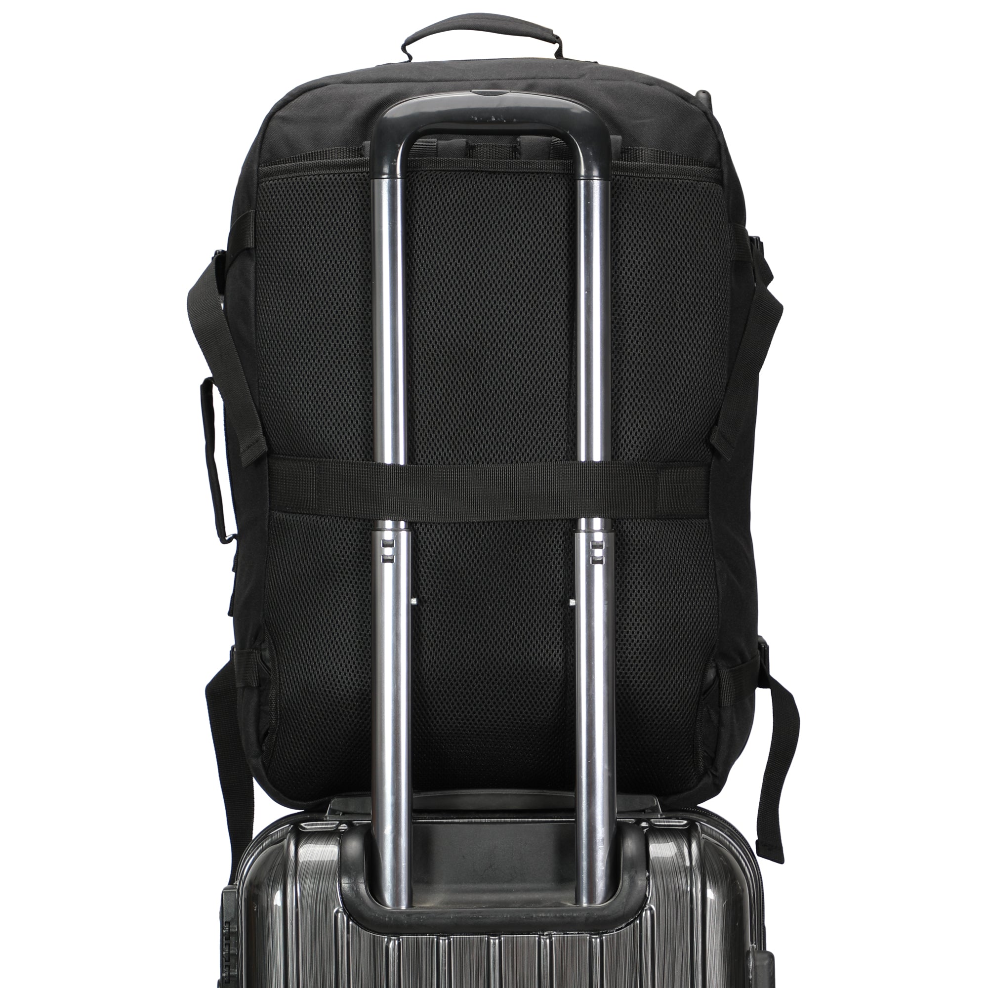 Compass 38L Carry On Backpack+ Wristlet Bag