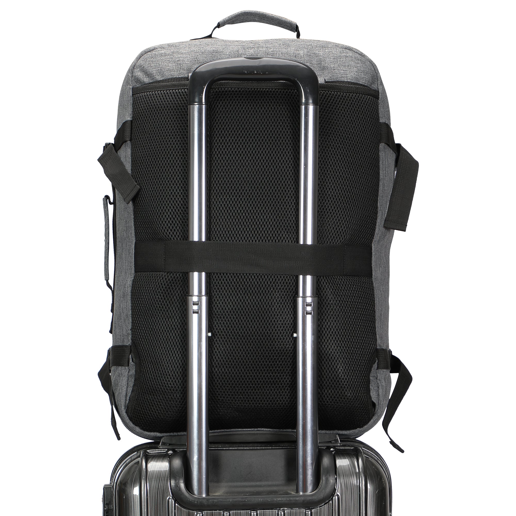 Compass 38L Carry On Luggage Backpack + Fanny Pack