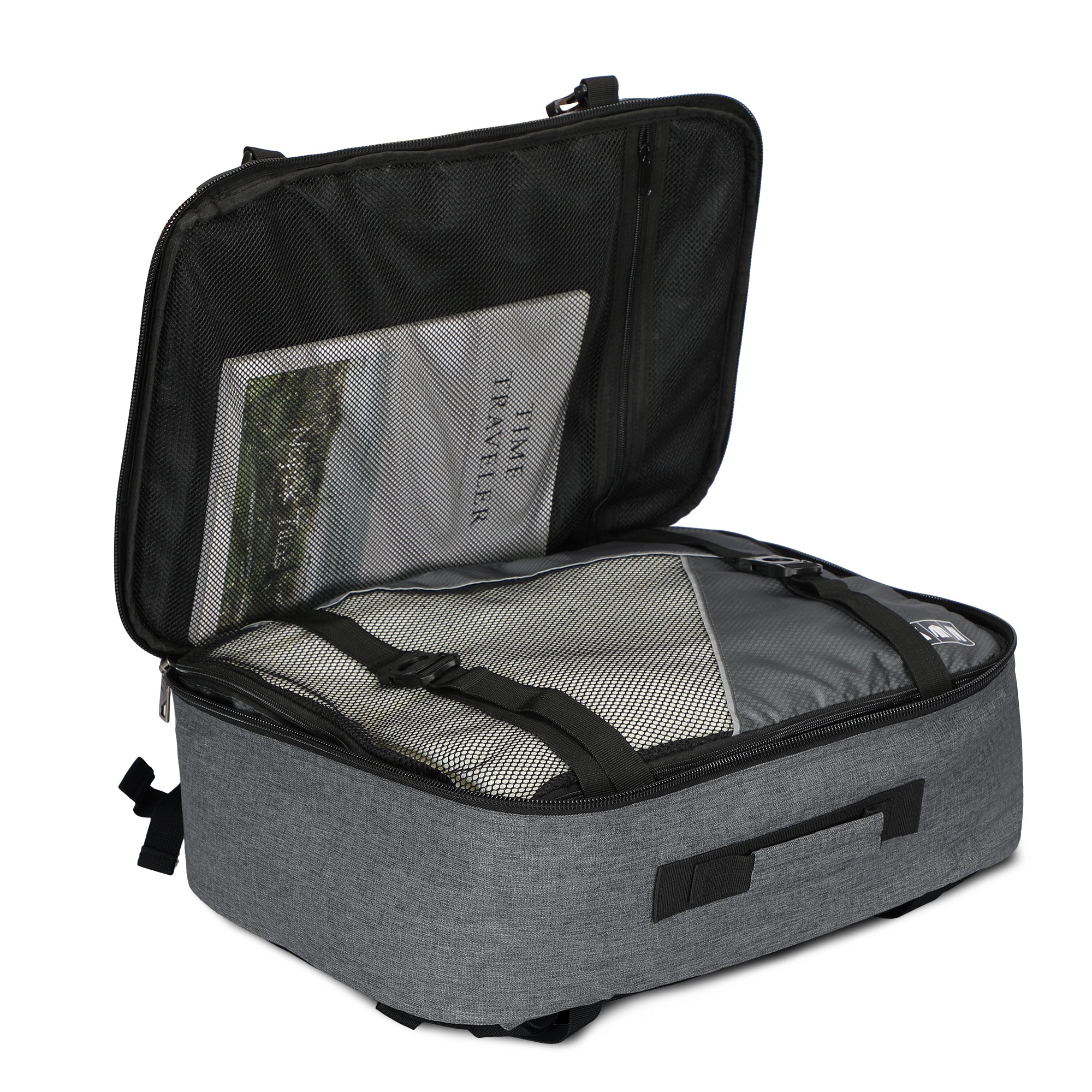 Compass 38L Carry On Luggage Backpack + Fanny Pack