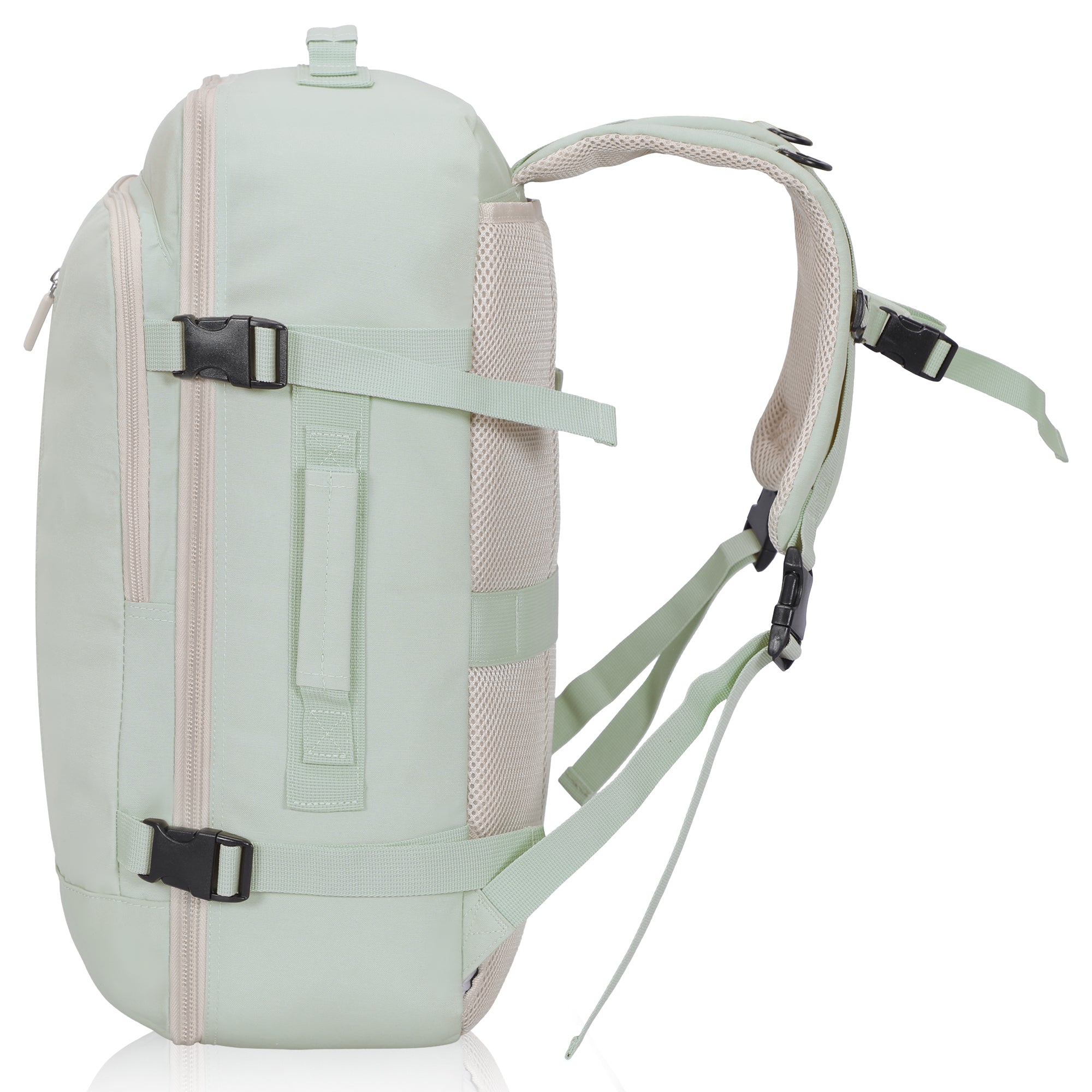 Compass 38L Carry On Luggage Backpack + Fanny Pack