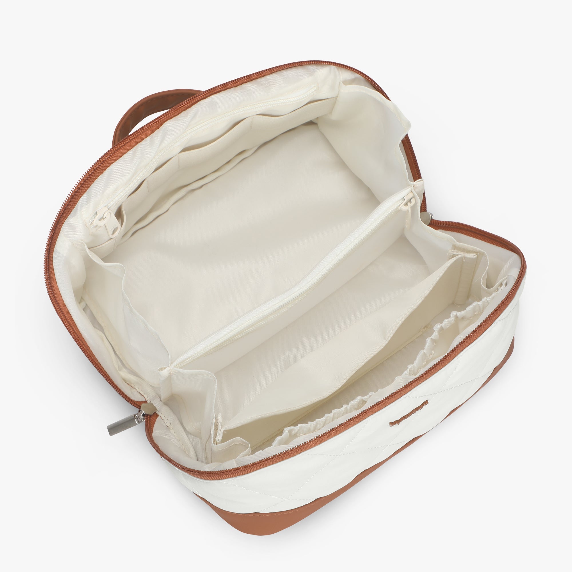 Quilted Makeup Bag Organizer – Structured Base – Hynes Eagle