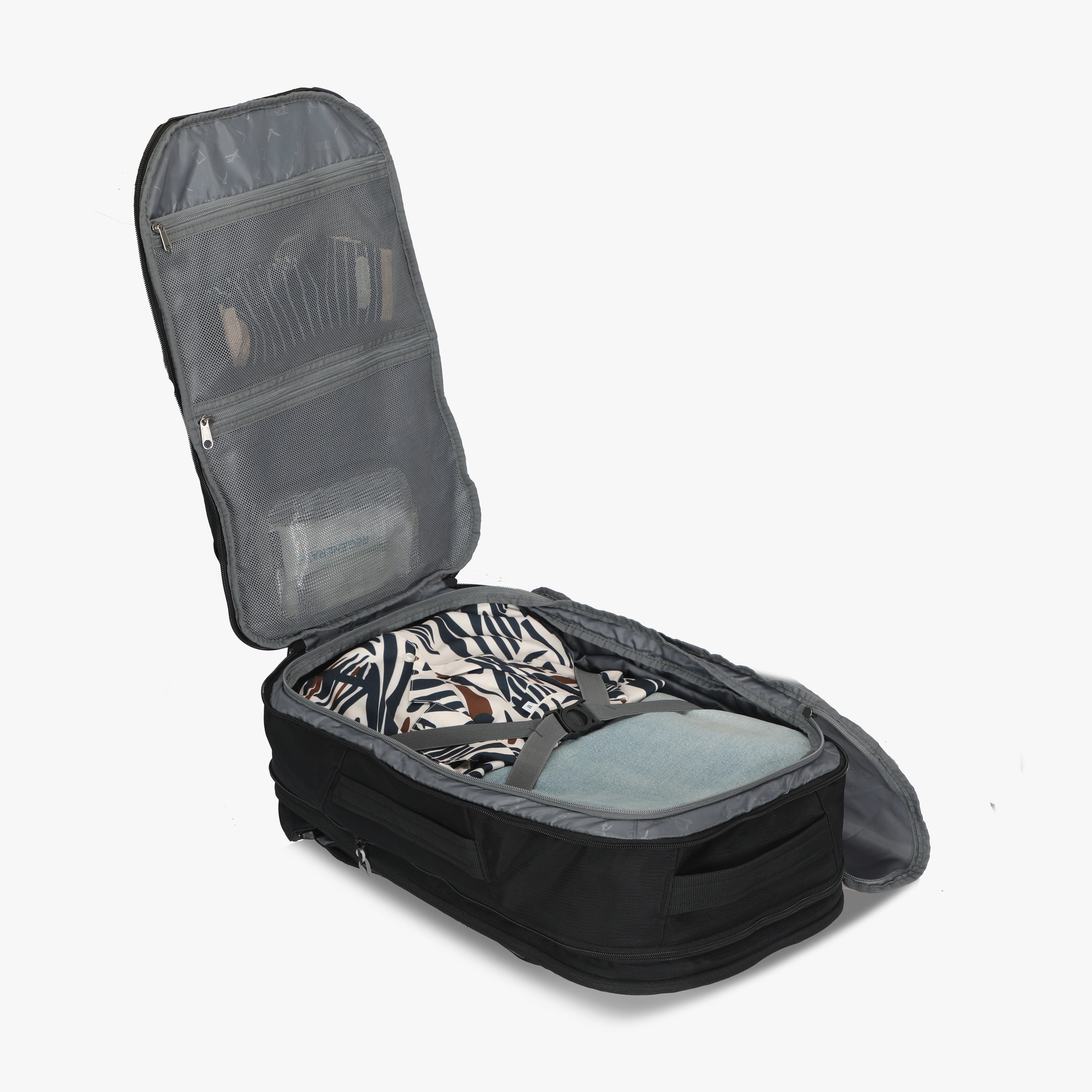 Evolution 40L Carry On Backpack x PackPal Cube Set-Black