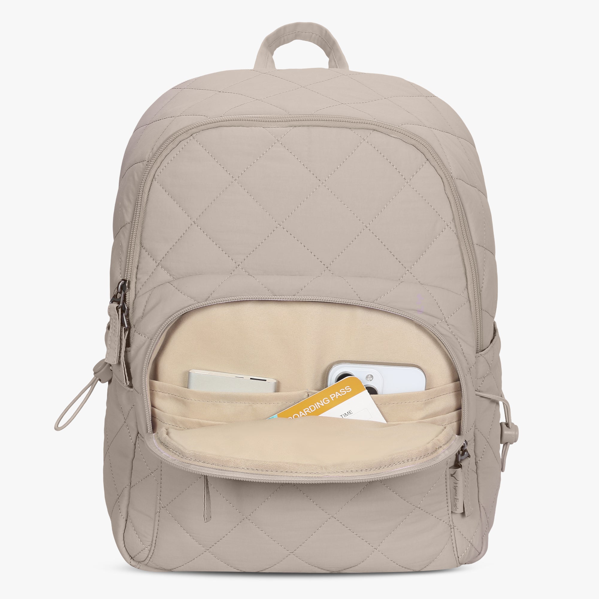 Hynes Eagle 20L Water-Resistant Nylon Laptop Backpack – Quilted Lightweight Design – Travel & School