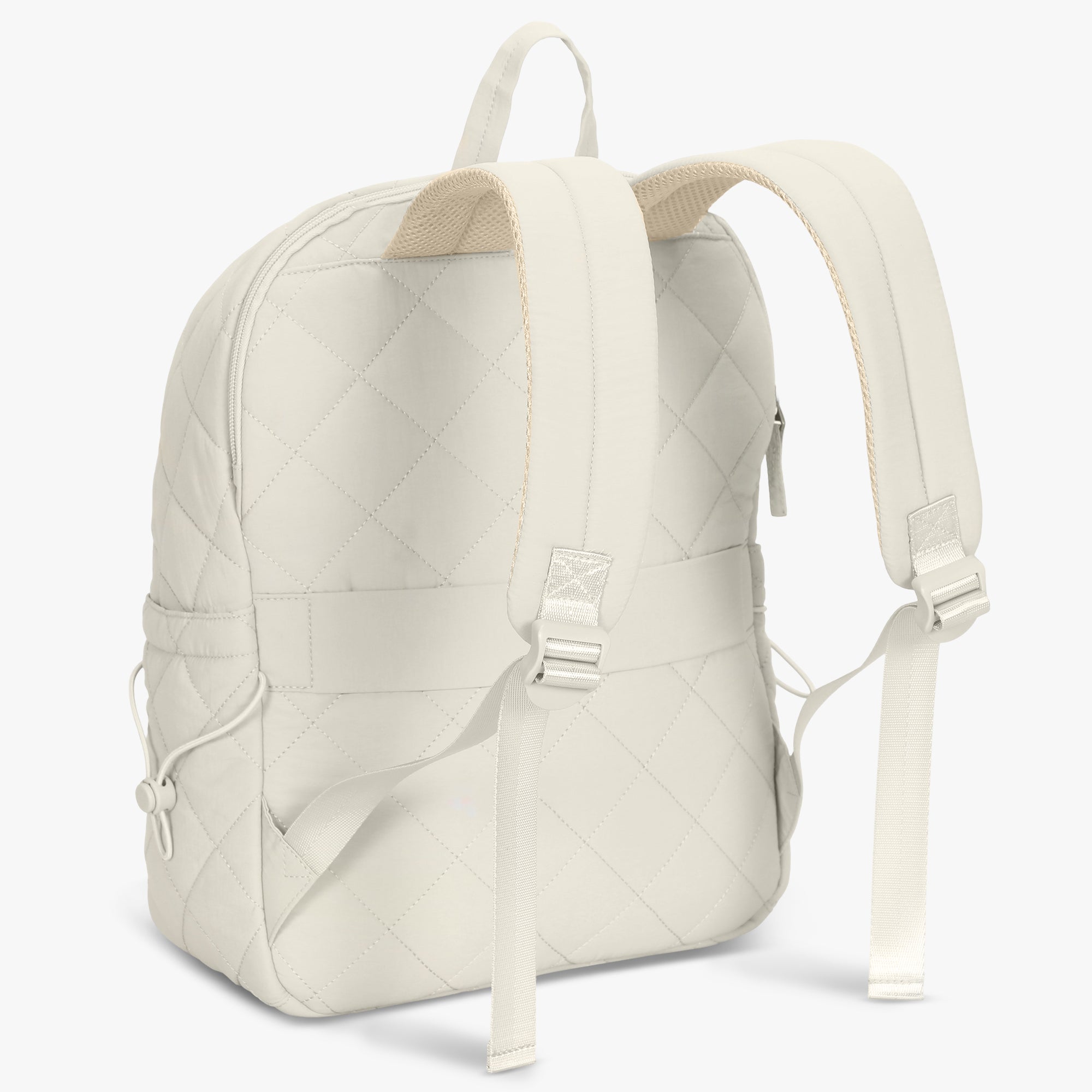 backpack with laptop sleeve and waterproof eagle brand Classic Quilted Laptop Backpack – Hynes Eagle Ivory