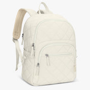 Hynes Eagle 20L Water-Resistant Nylon Laptop Backpack – Quilted Lightweight Design – Travel & School