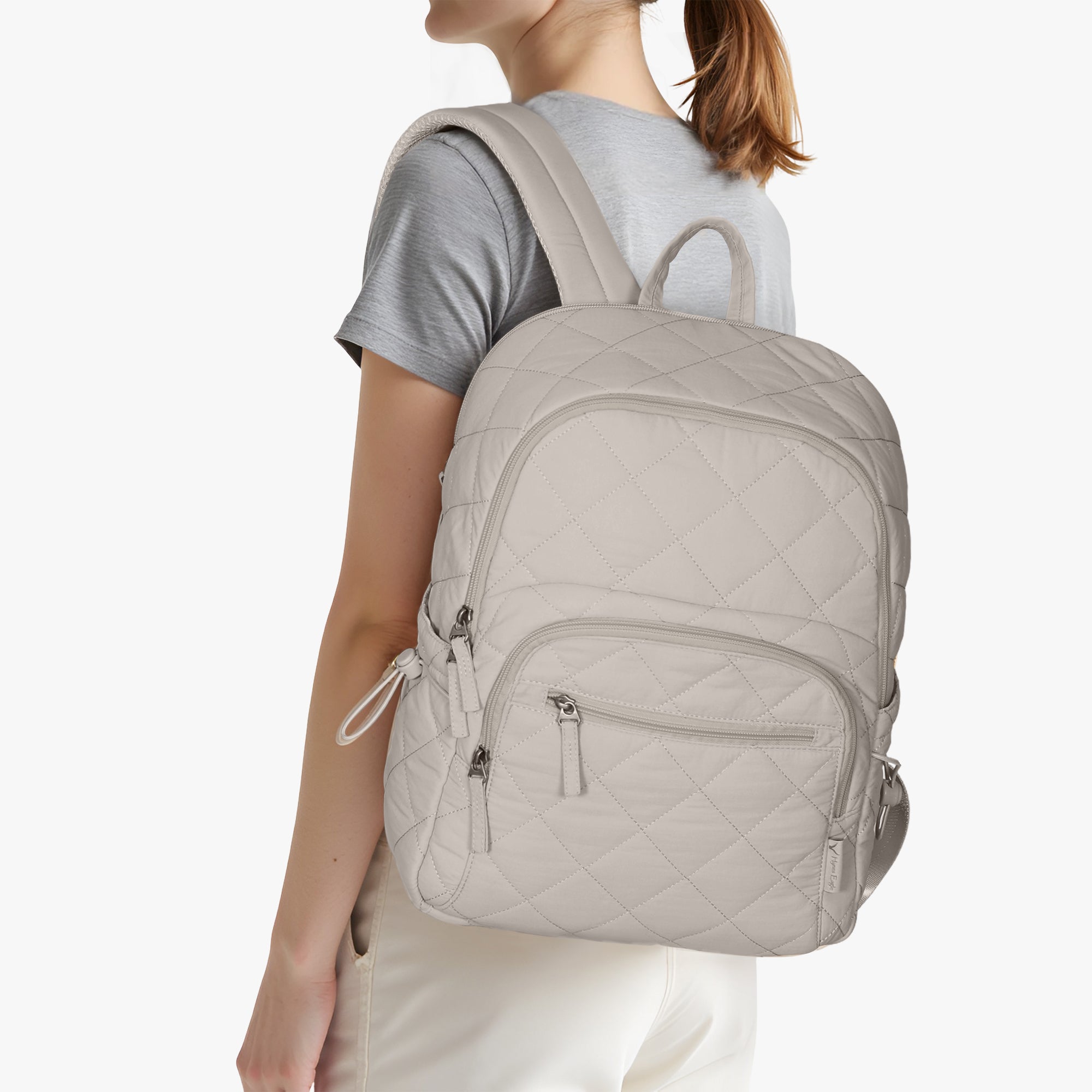 Hynes Eagle 20L Water-Resistant Nylon Laptop Backpack – Quilted Lightweight Design – Travel & School