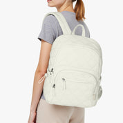 Hynes Eagle 20L Water-Resistant Nylon Laptop Backpack – Quilted Lightweight Design – Travel & School