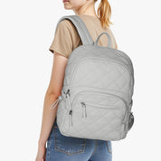 Hynes Eagle 20L Water-Resistant Nylon Laptop Backpack – Quilted Lightweight Design – Travel & School