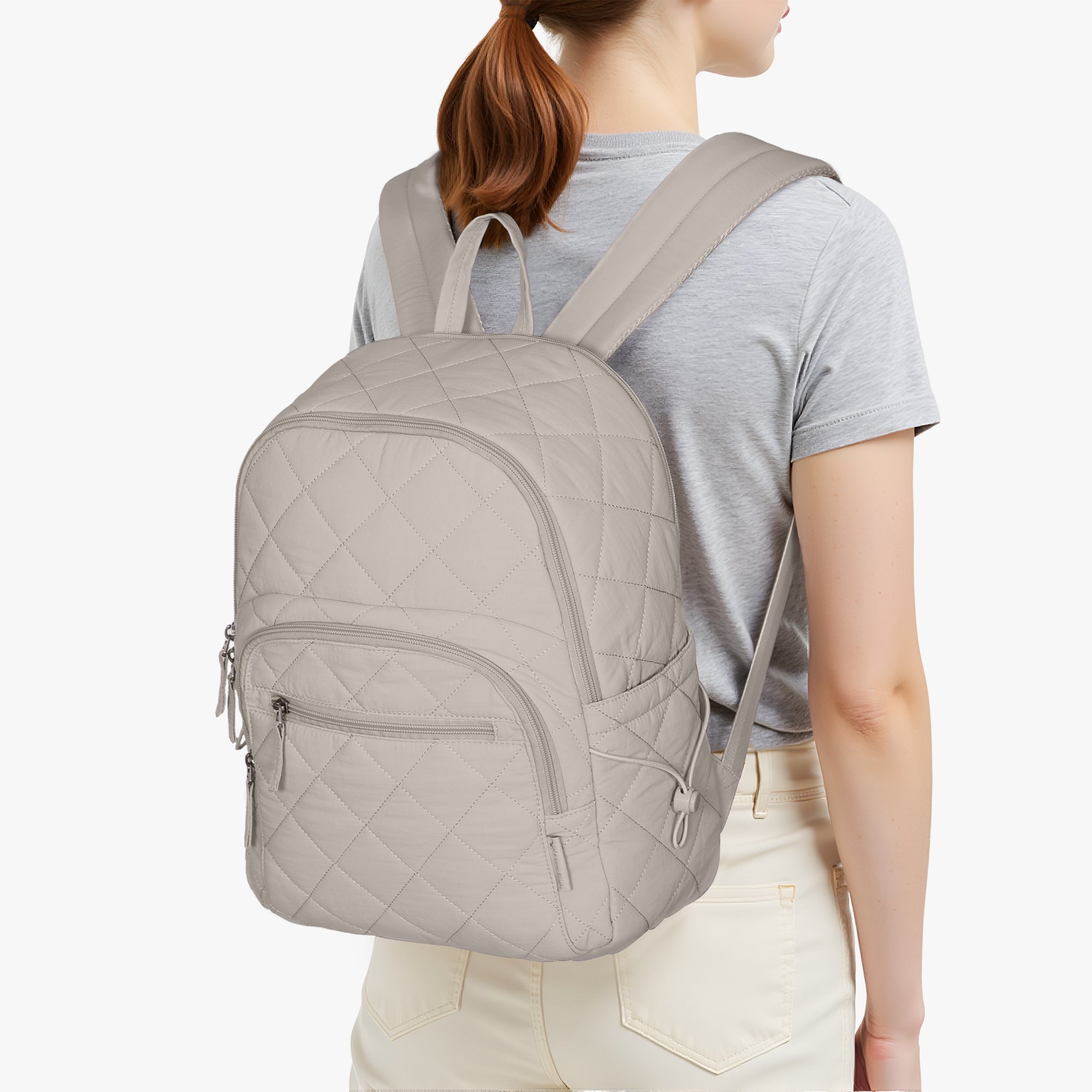 Hynes Eagle 20L Water-Resistant Nylon Laptop Backpack – Quilted Lightweight Design – Travel & School
