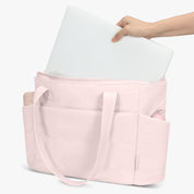 Hynes Eagle 20L Puffy Tote Bag – Lightweight Water-Resistant Work & Gym Bag with Laptop Sleeve, Luggage Strap & Smart Pockets