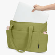 Hynes Eagle 20L Puffy Tote Bag – Lightweight Water-Resistant Work & Gym Bag with Laptop Sleeve, Luggage Strap & Smart Pockets