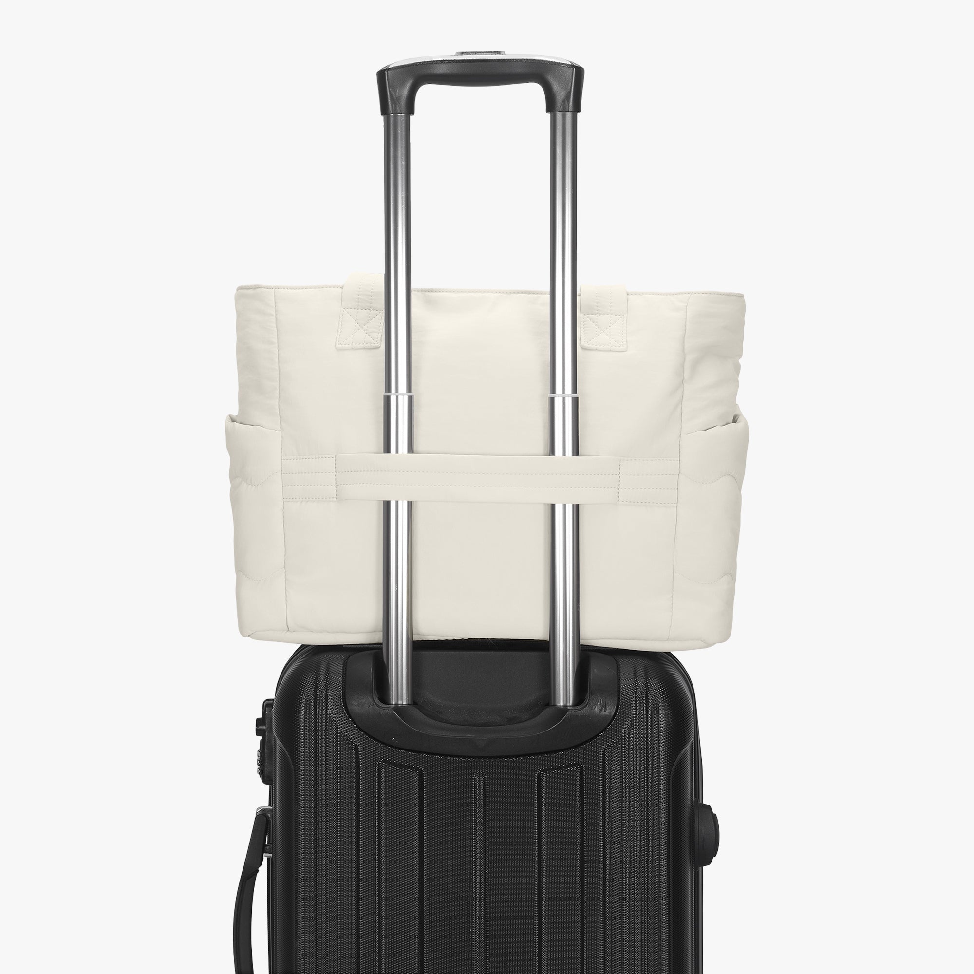 Hynes Eagle 20L Puffy Tote Bag – Lightweight Water-Resistant Work & Gym Bag with Laptop Sleeve, Luggage Strap & Smart Pockets