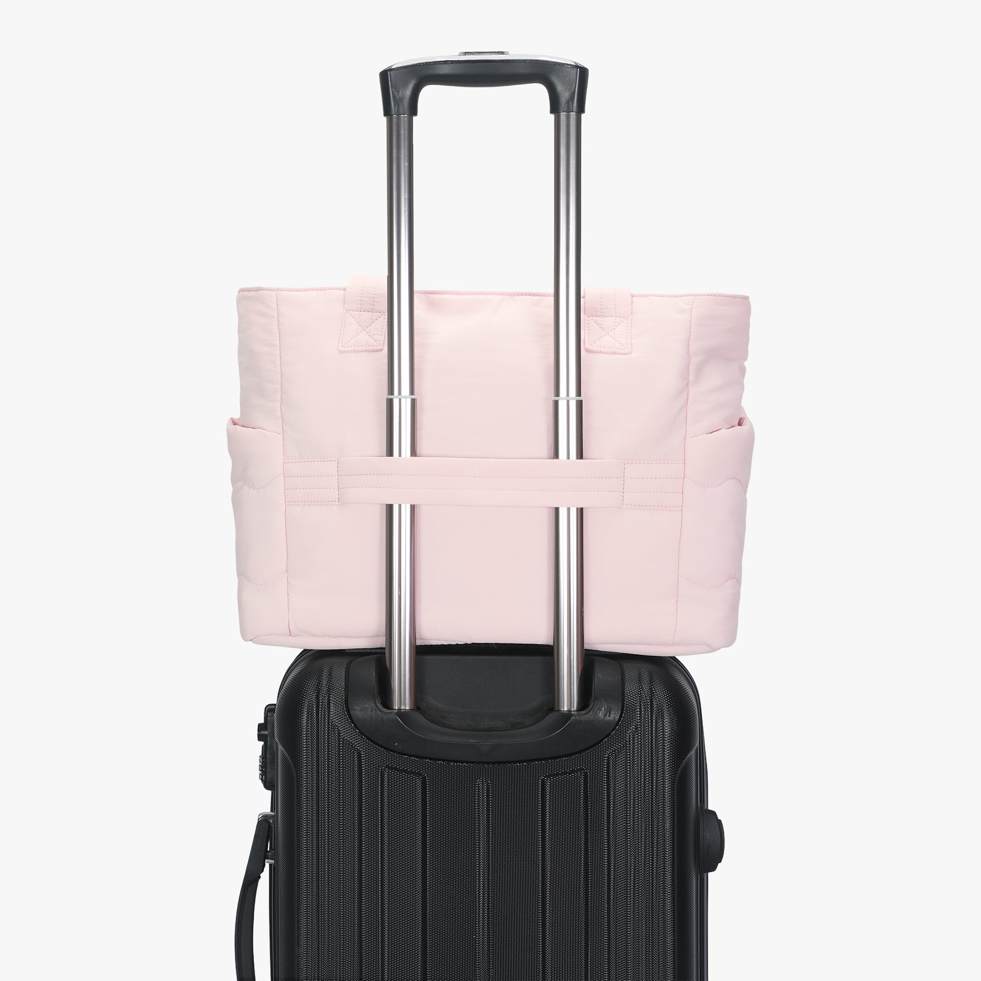 Hynes Eagle 20L Puffy Tote Bag – Lightweight Water-Resistant Work & Gym Bag with Laptop Sleeve, Luggage Strap & Smart Pockets