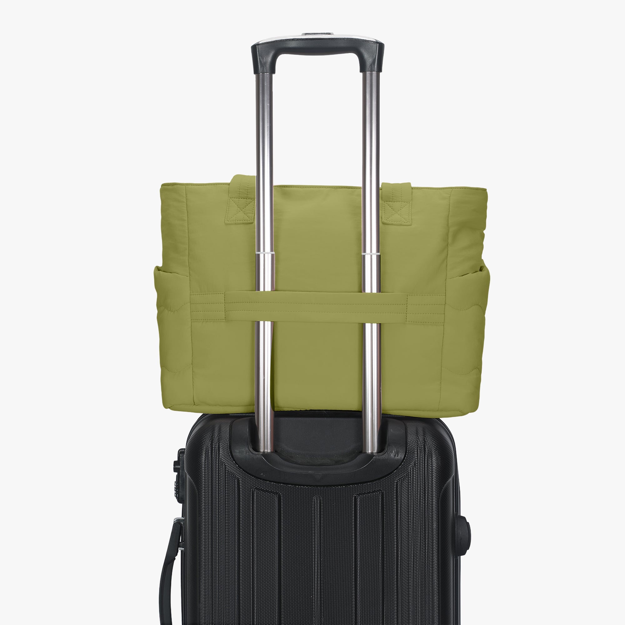 Hynes Eagle 20L Puffy Tote Bag – Lightweight Water-Resistant Work & Gym Bag with Laptop Sleeve, Luggage Strap & Smart Pockets