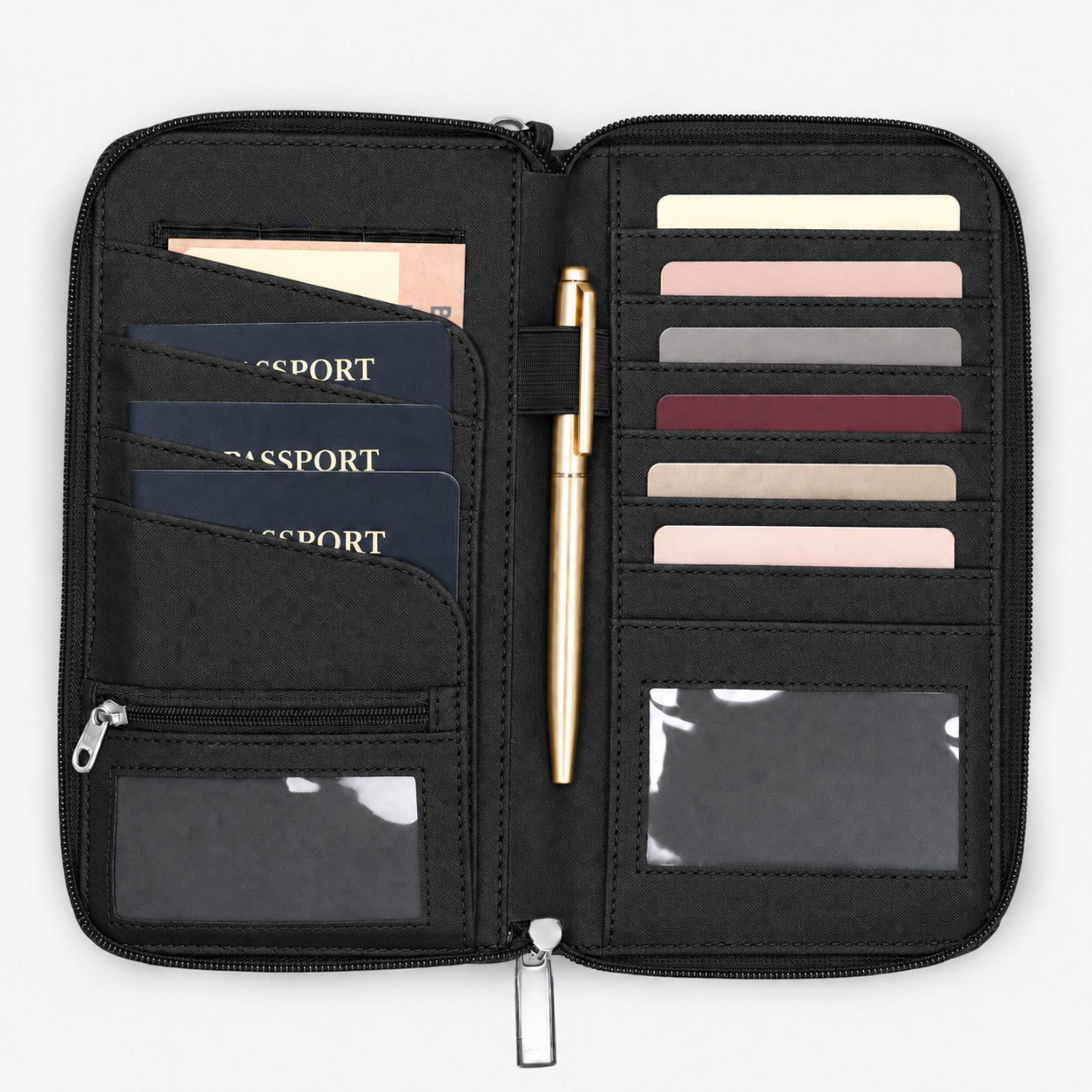 Luxe RFID Travel Passport Wallet – Hynes Eagle