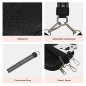 Dual Pouch Wristlet Wallet-Cow Black
