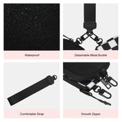 Dual Pouch Wristlet Wallet-Checked Black
