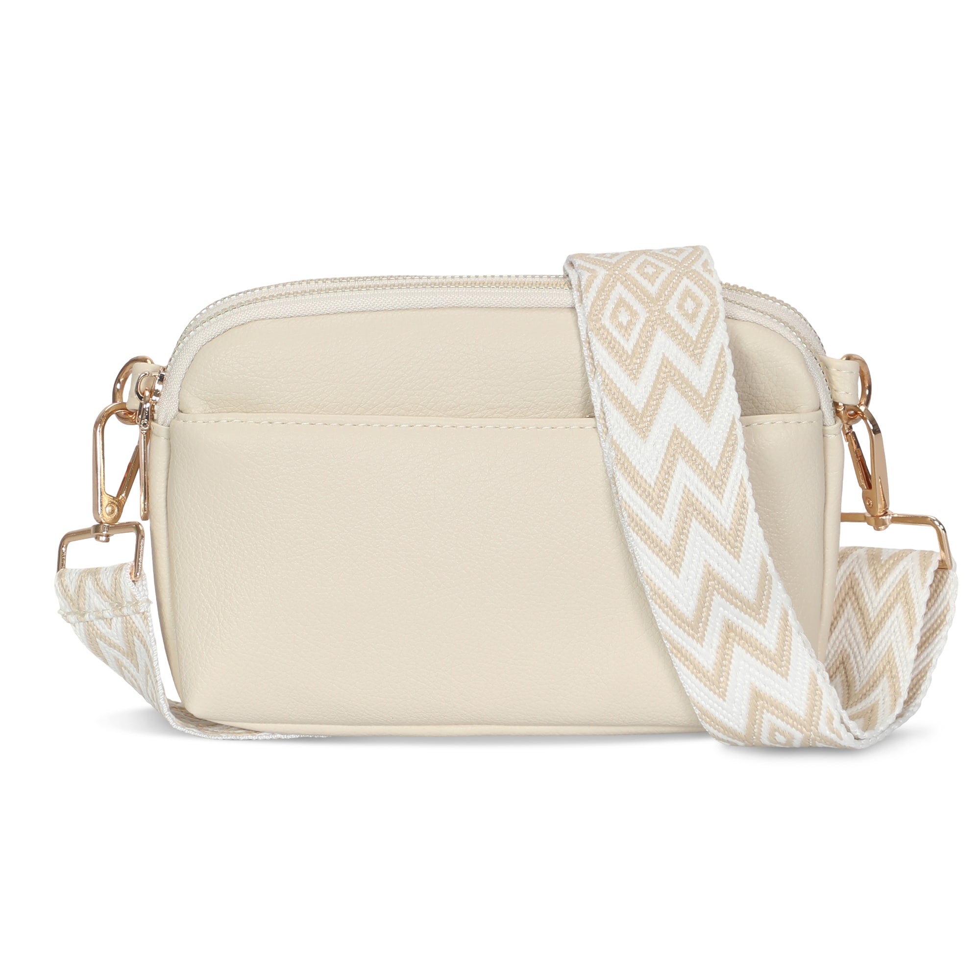 Hynes Eagle Compact Vegan Leather Crossbody – Convertible Strap Small PU Shoulder Bag
