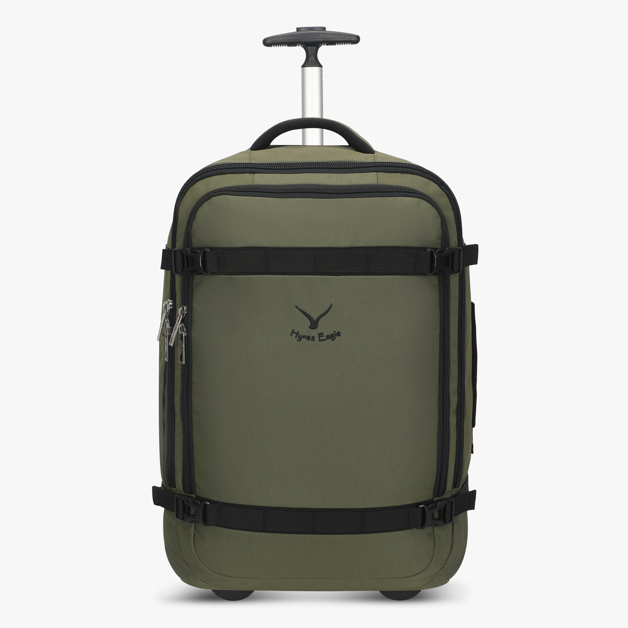 Hynes Eagle 42L Rolling Backpack – 2-Wheel Carry-On Luggage – Convertible Backpack Travel Bag with Laptop Sleeve