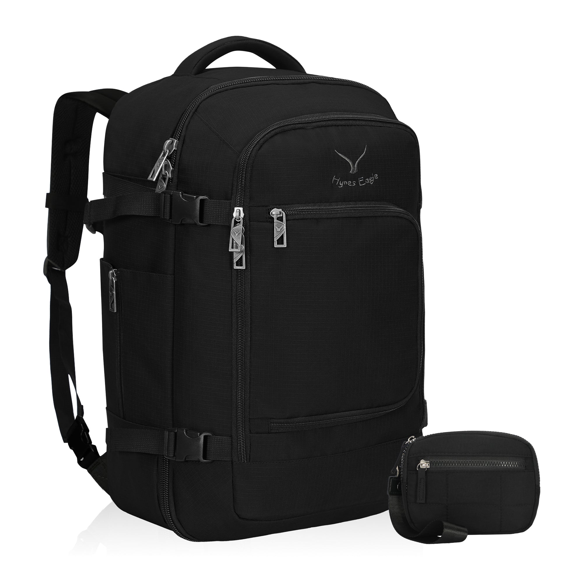 Classic Route 40L Carry On Backpack + Wristlet Bag