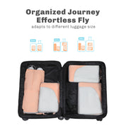 Hynes Eagle 2 Piece/ 4 Piece/ 6 Piece Compression Packing Cube Set – Water-Resistant Luggage Organizers for Travel