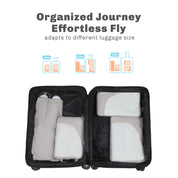 Hynes Eagle 2 Piece/ 4 Piece/ 6 Piece Compression Packing Cube Set – Water-Resistant Luggage Organizers for Travel
