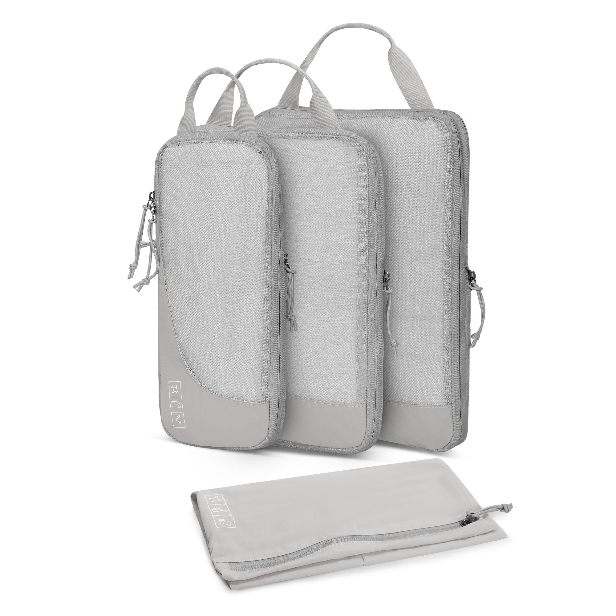 Hynes Eagle 2 Piece/ 4 Piece/ 6 Piece Compression Packing Cube Set – Water-Resistant Luggage Organizers for Travel