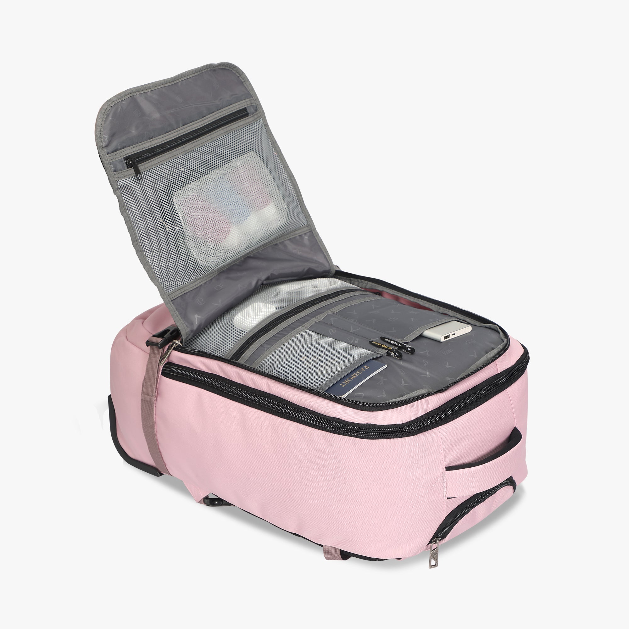 GlidePath 42L Rolling Backpack-Pink