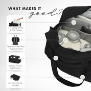 Hynes Eagle 31L Lightweight Weekender Travel Bag – Water-Resistant Carry-On Duffel with Laptop Sleeve, Shoe Pocket & Crossbody Strap