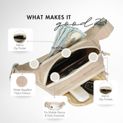 Hynes Eagle Belt Bag with Adjustable Strap & Hidden Anti-Theft Pocket