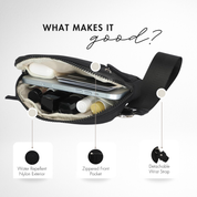 Hynes Eagle Puffer Wristlet Wallet – Women RFID Wallet Purse with Removable Strap, Water-Repellent & Lightweight Design