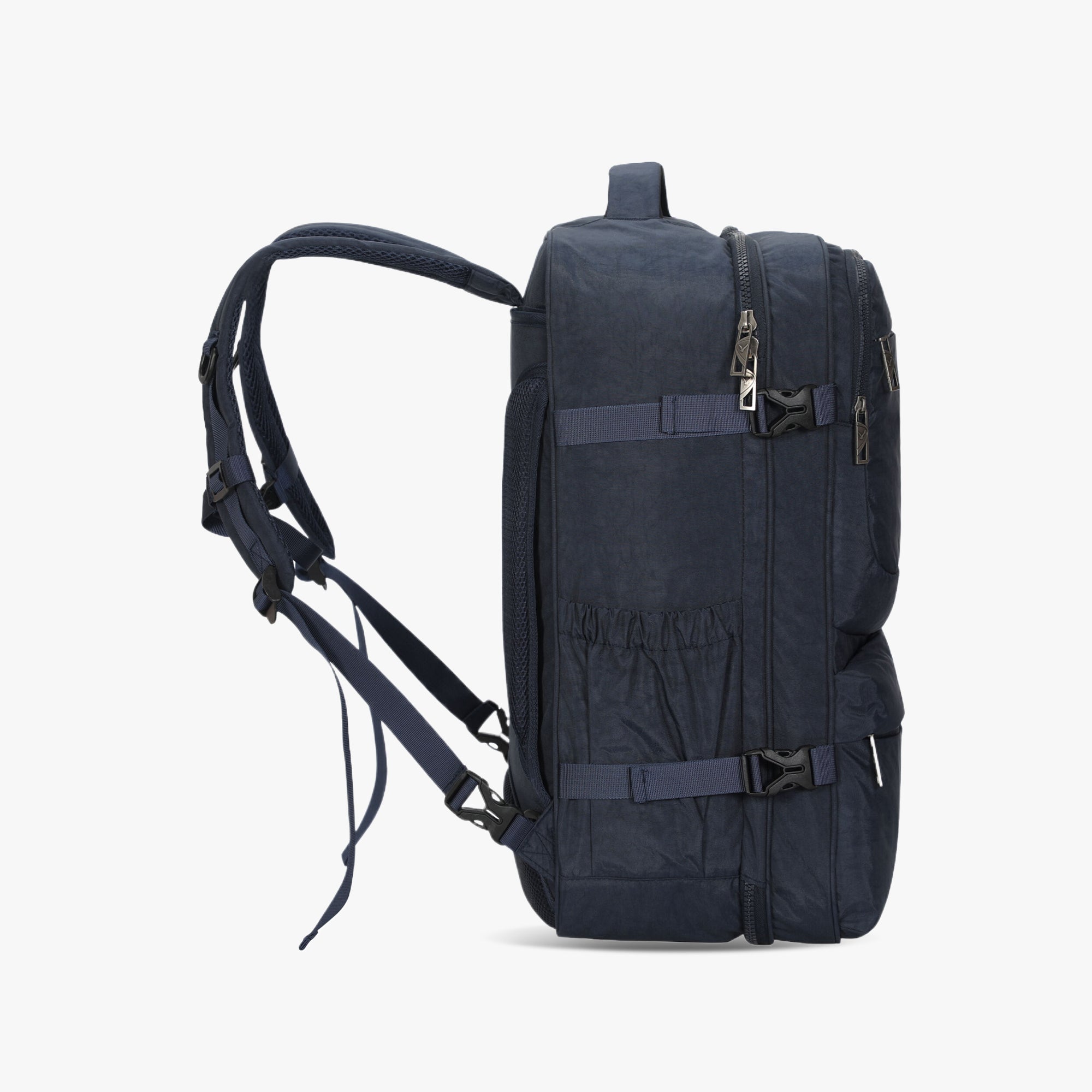 Voyager 44L Expandable Travel Backpack-Navy