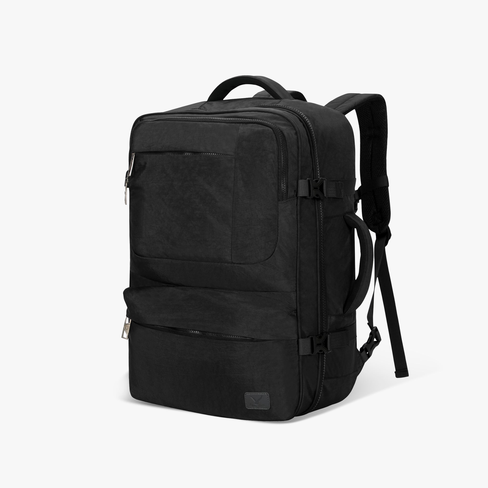 Voyager 44L Expandable Travel Backpack-Black