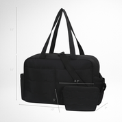 Hynes Eagle 31L Lightweight Weekender Travel Bag – Water-Resistant Carry-On Duffel with Laptop Sleeve, Shoe Pocket & Crossbody Strap