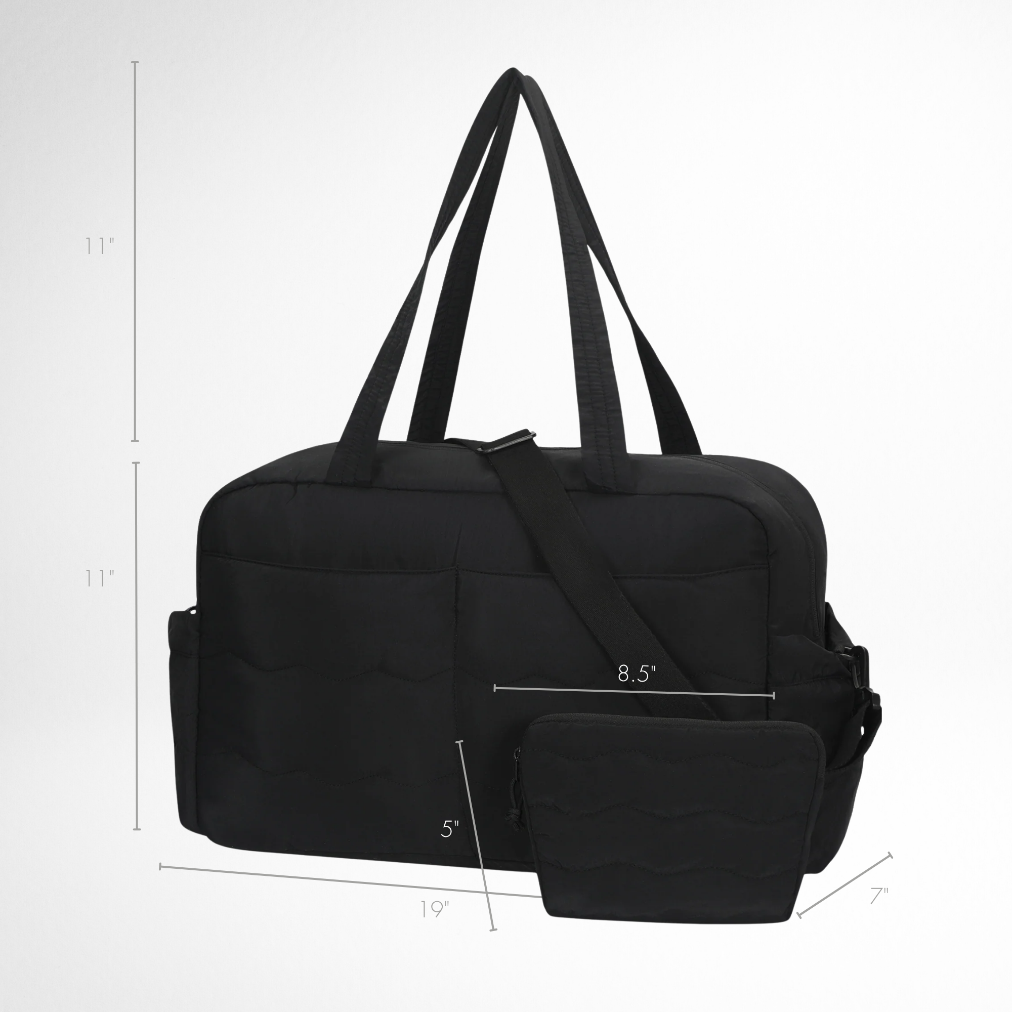 Hynes Eagle 31L Lightweight Weekender Travel Bag – Water-Resistant Carry-On Duffel with Laptop Sleeve, Shoe Pocket & Crossbody Strap