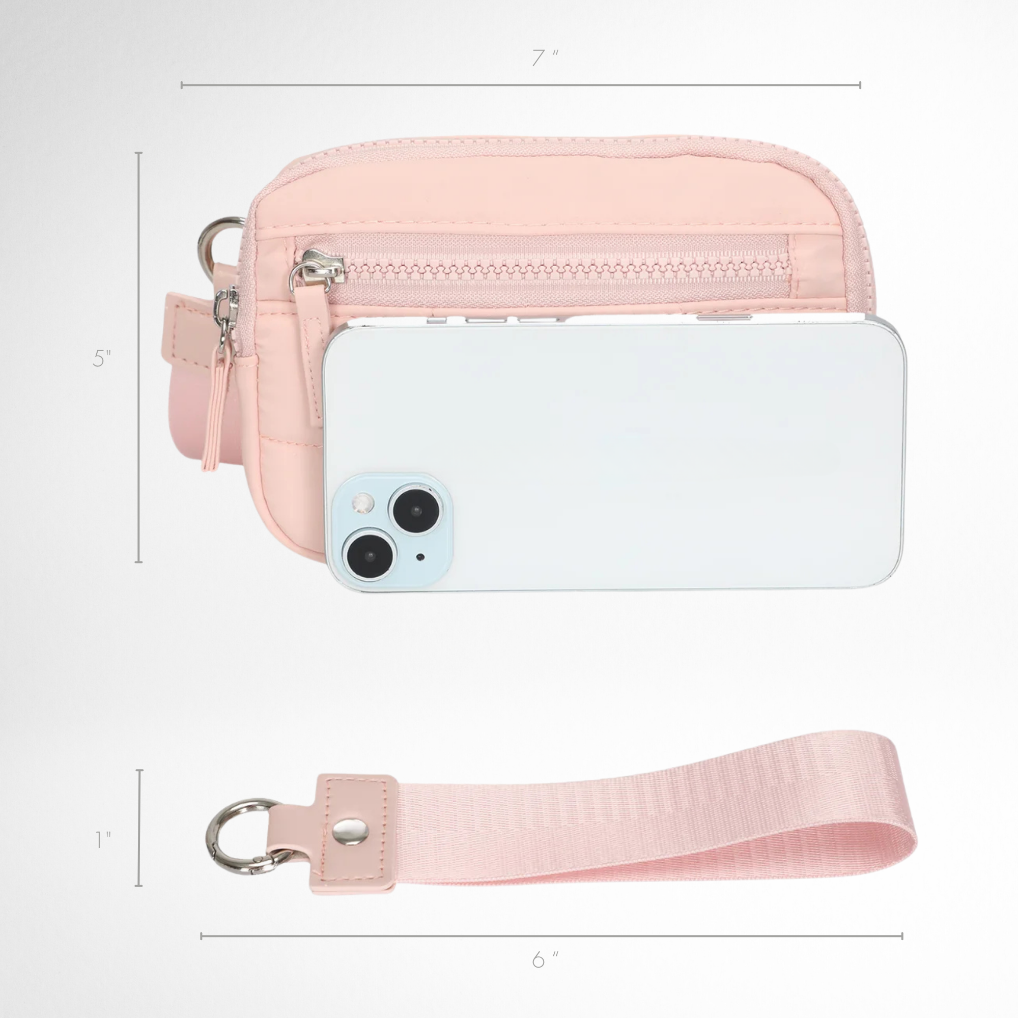 Hynes Eagle Puffer Wristlet Wallet – Women RFID Wallet Purse with Removable Strap, Water-Repellent & Lightweight Design