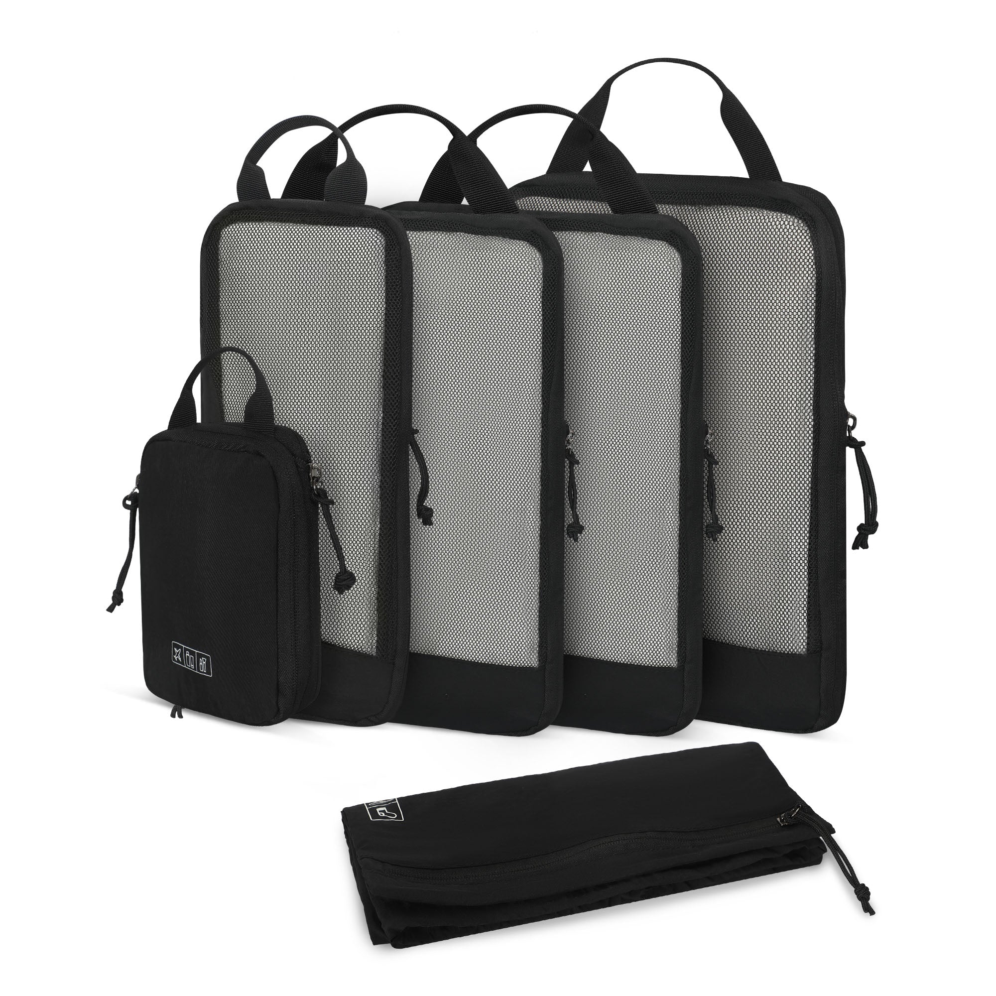 Hynes Eagle 2 Piece/ 4 Piece/ 6 Piece Compression Packing Cube Set – Water-Resistant Luggage Organizers for Travel