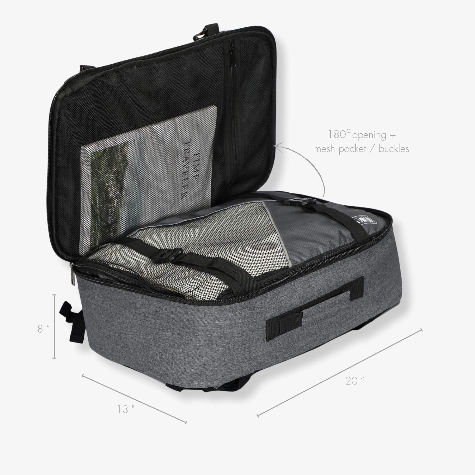 Hynes Eagle 38L Carry-On Backpack – Lightweight Travel Laptop Bag with 15" Sleeve, Water-Resistant, Flight Approved