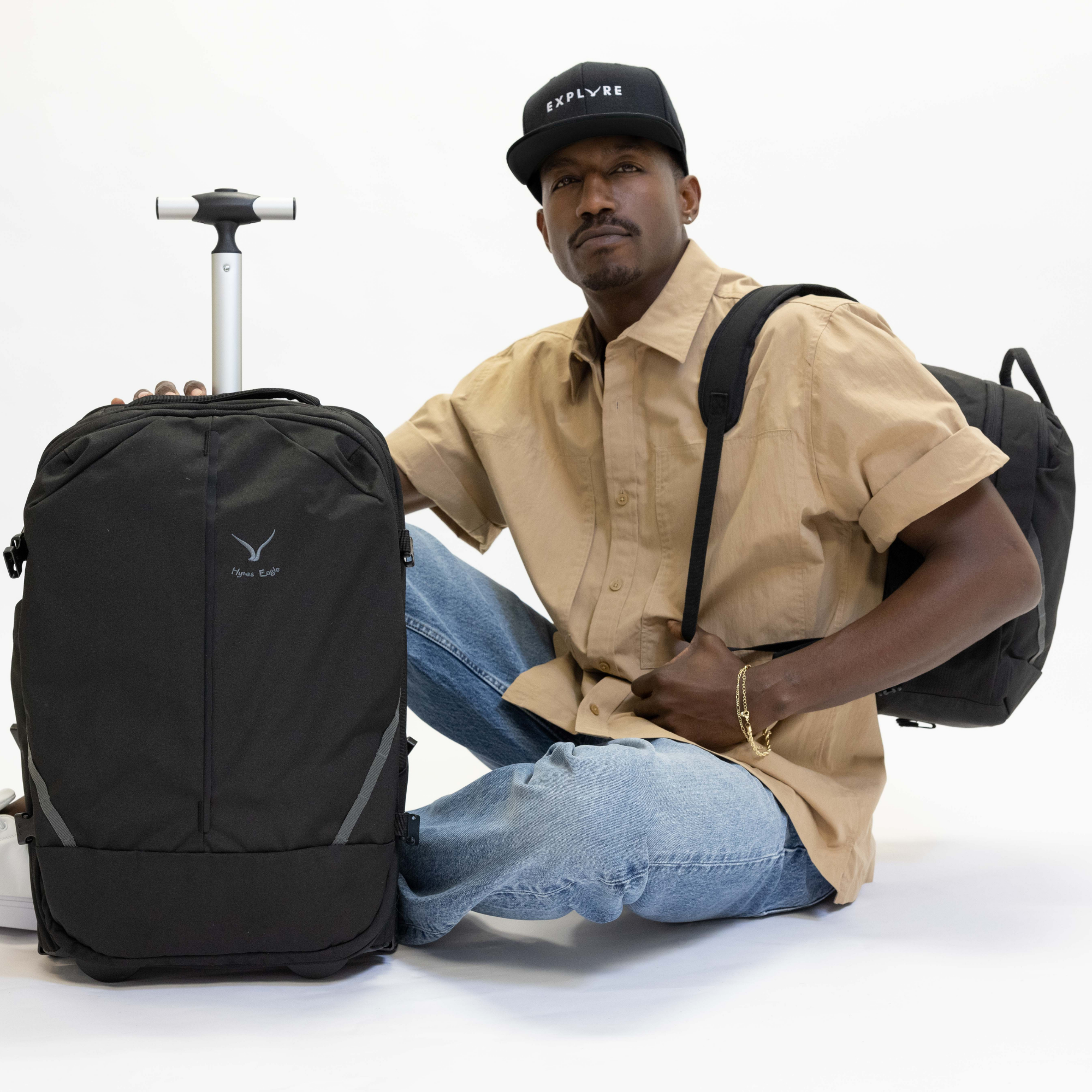 Duo 2-in-1 Rolling Travel Backpack – Hynes Eagle Black