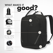 Hynes Eagle 2-in-1 Modular Rolling Backpack Set – Convertible Carry-On Luggage with Detachable Daypack, Water-Resistant, Flight Approved