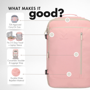 Hynes Eagle 38L Carry-On Backpack – Lightweight Travel Laptop Bag with 15" Sleeve, Water-Resistant, Flight Approved