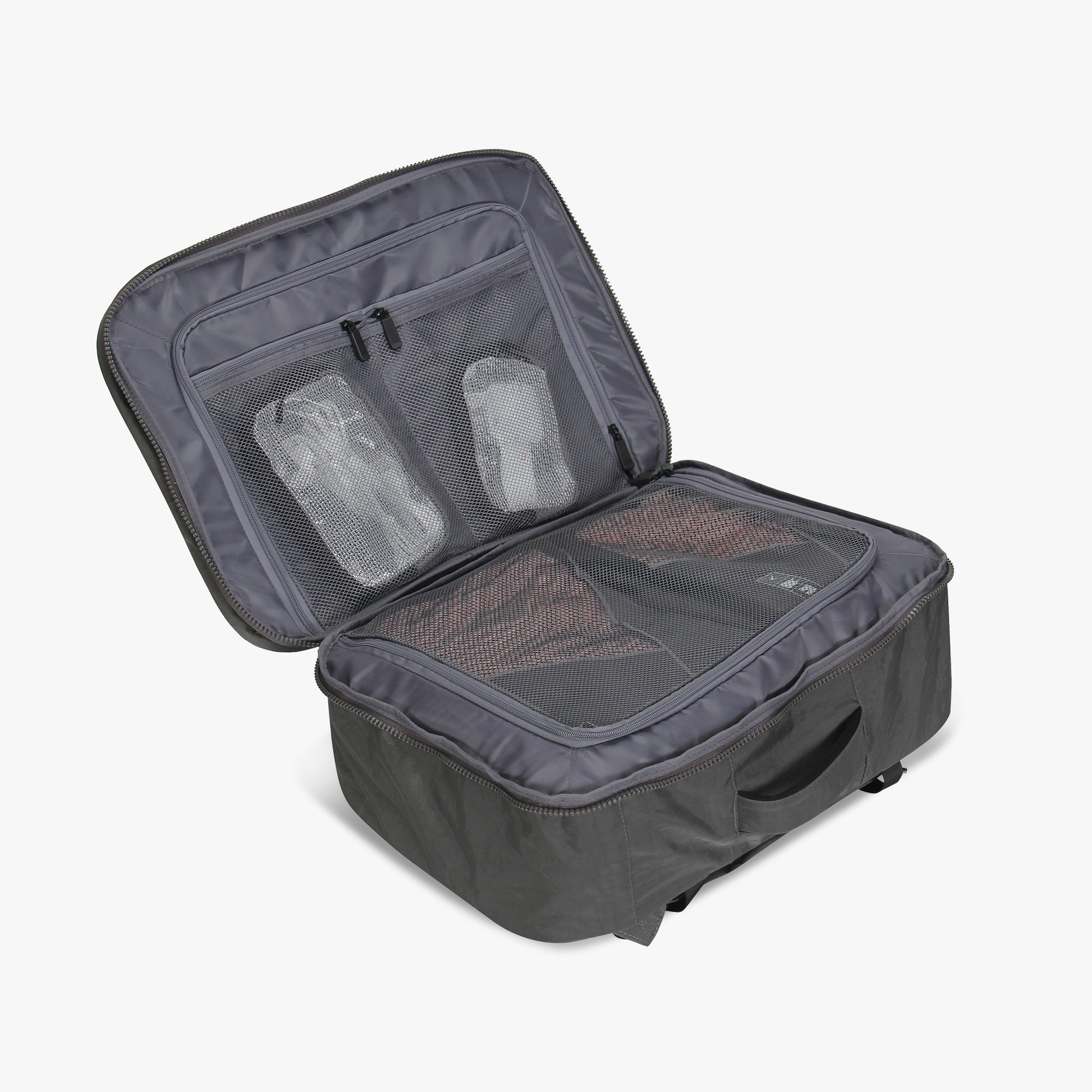 【digne】hugeT グレー Hynes Eagle 44L Travel Backpack – Expandable Carry-On Luggage with Lap