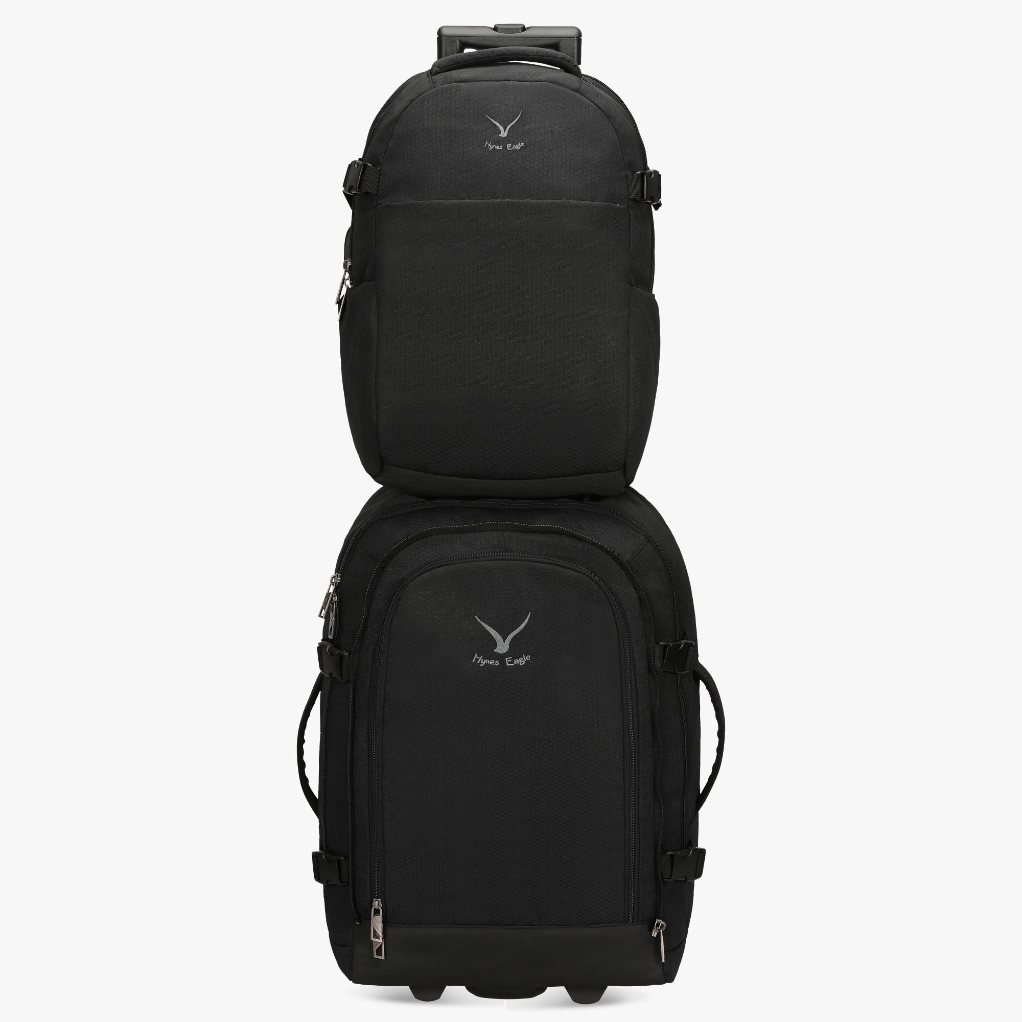Expedition 63L 2-in-1 Rolling Backpack + PackPal Cube Set-Black