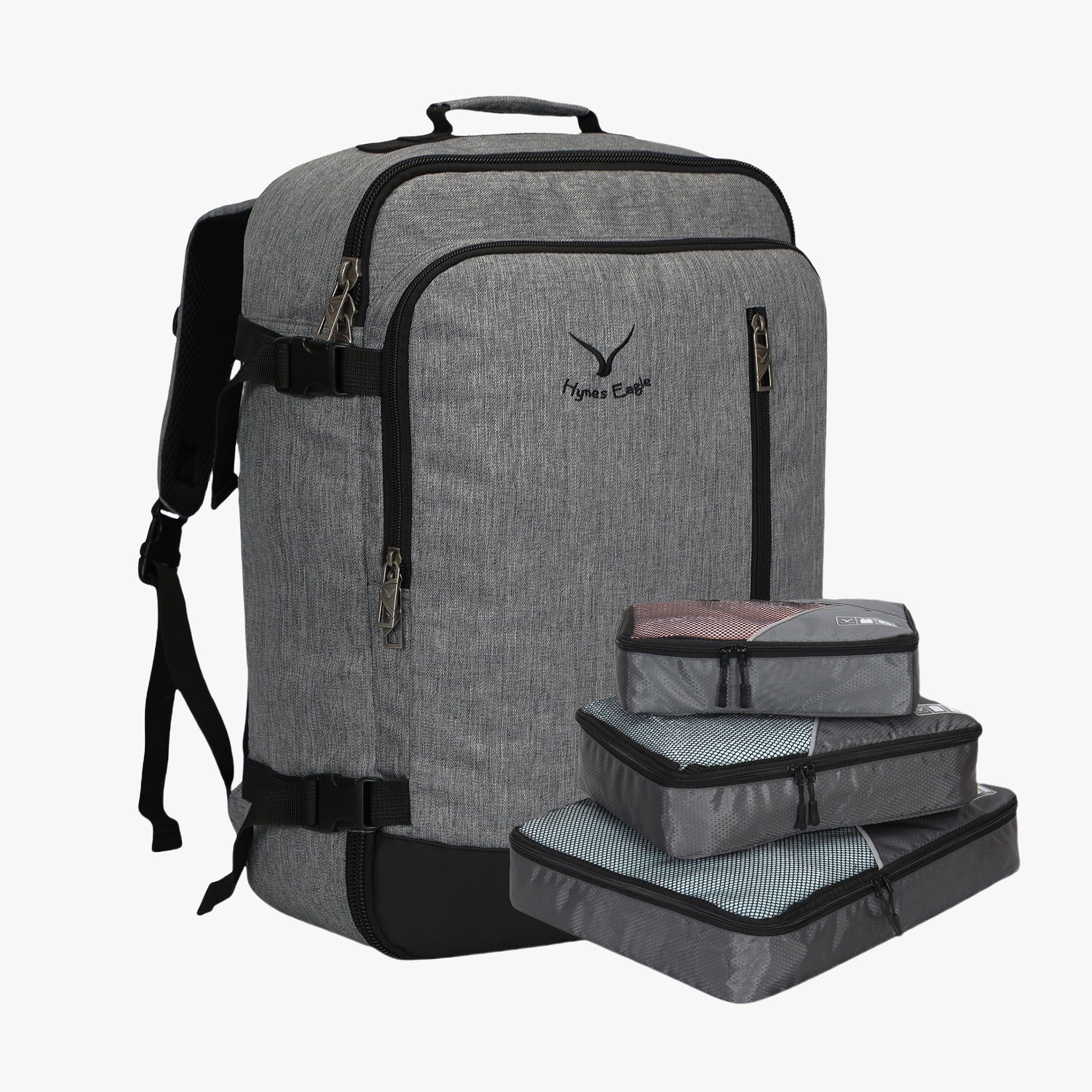 Compass 38L Carry On Backpack x PackPal Cube Set-Gray