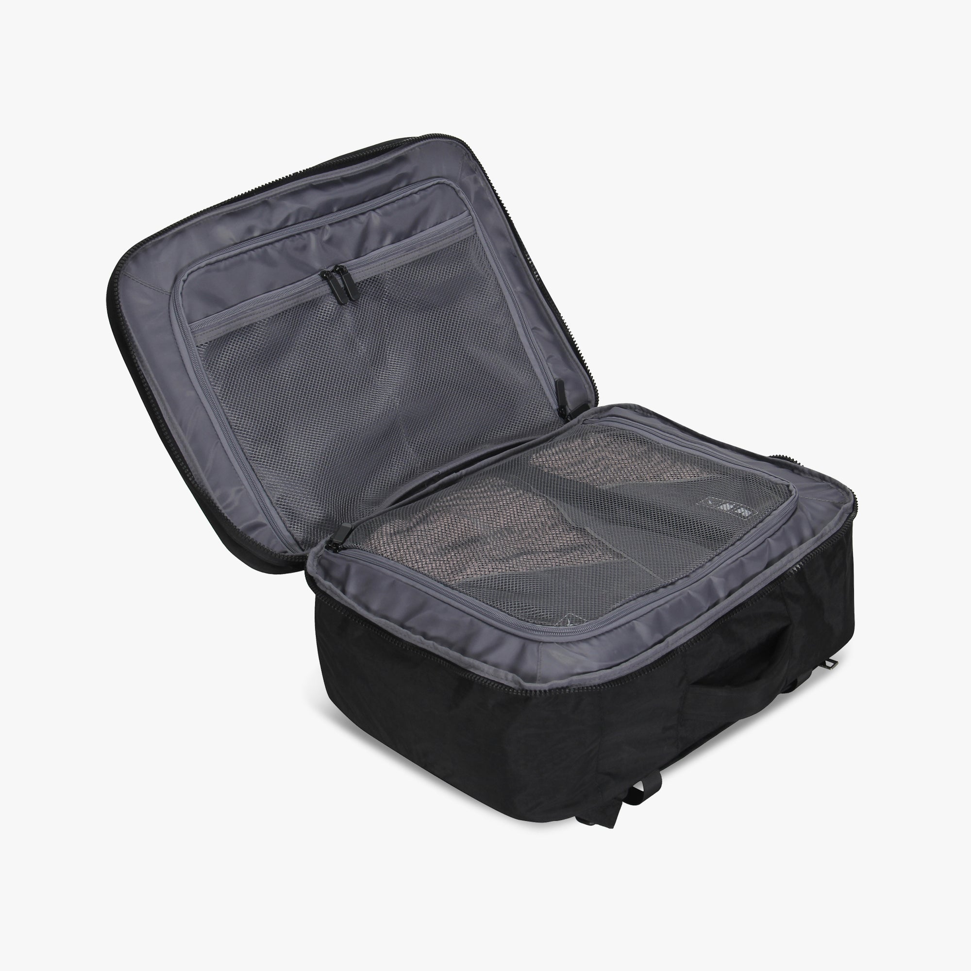 Voyager 44L Expandable Travel Backpack x PackPal Cube Set-Black