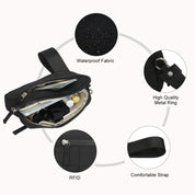 RFID Wristlet Wallet-Black