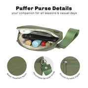 Hynes Eagle Puffer Wristlet Wallet – Compact RFID Phone & Card Holder