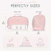 Quilted Makeup Bag Organizer – Structured Base – Hynes Eagle